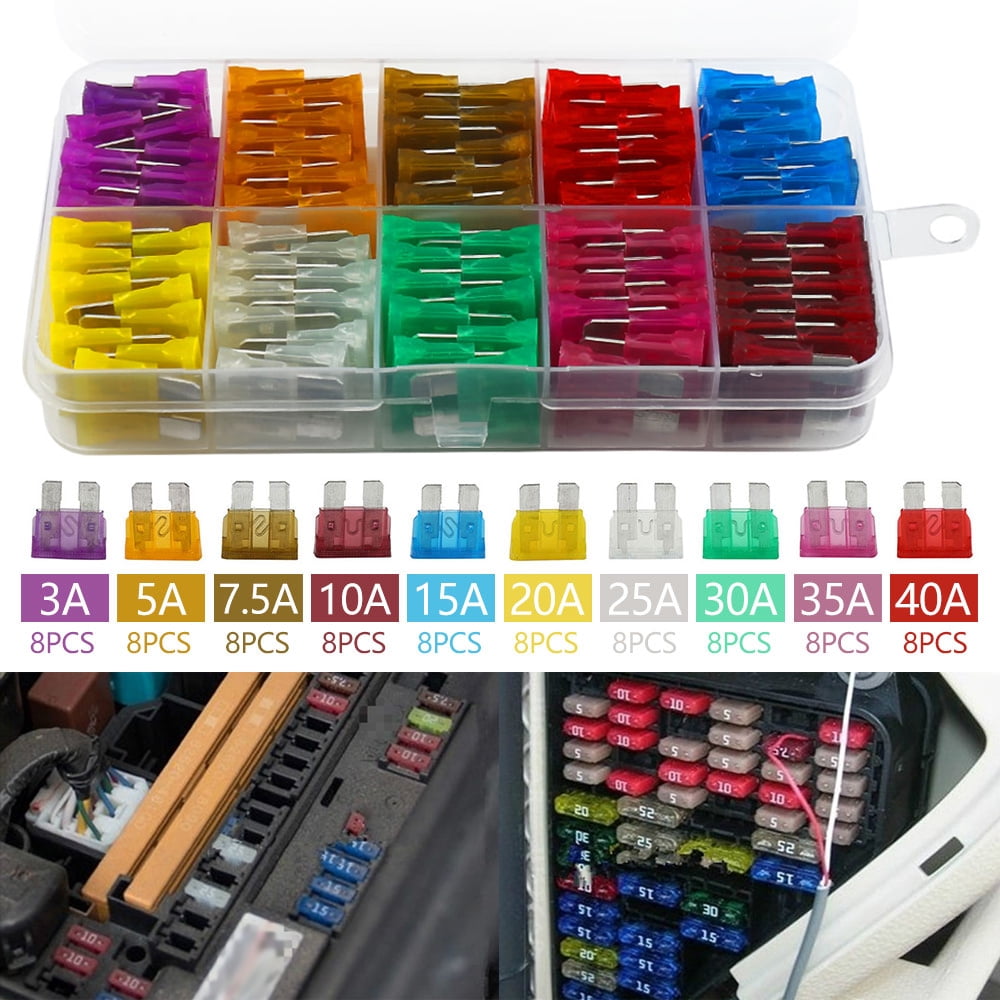 80Pack 40 AMP ATC/ATO Standard Regular Fuse Blade,Car Fuses Assortment