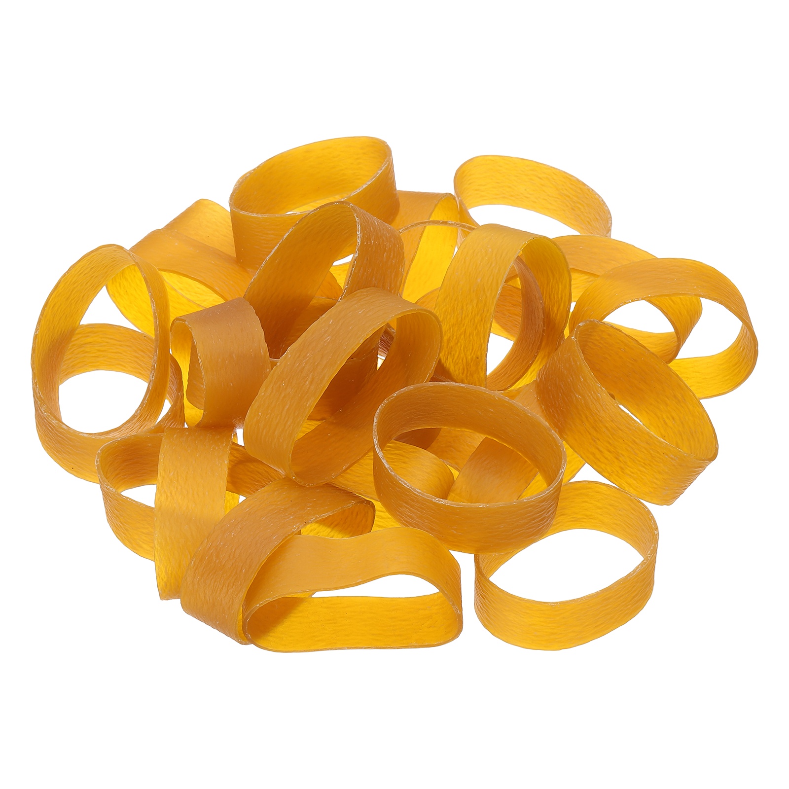 80Pack Rubber Bands, 3.15x0.79 Inch Elastic Bands for Office Supplies, Yellow