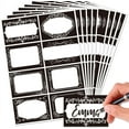 thumbnail image 1 of 80Pcs/10 Sheets Black and White Name Tags Stickers 3.3x2.4 Inch Self Adhesive Name Tags Blank Name Labels Writable Adhesive Name Label Name Tags DIY, 1 of 6