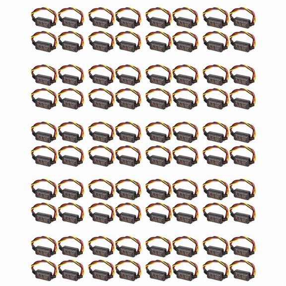80Pcs 16 Modes Adjustable LED Brake Light Flasher Strobe Controller Universal for Car Motorcycle