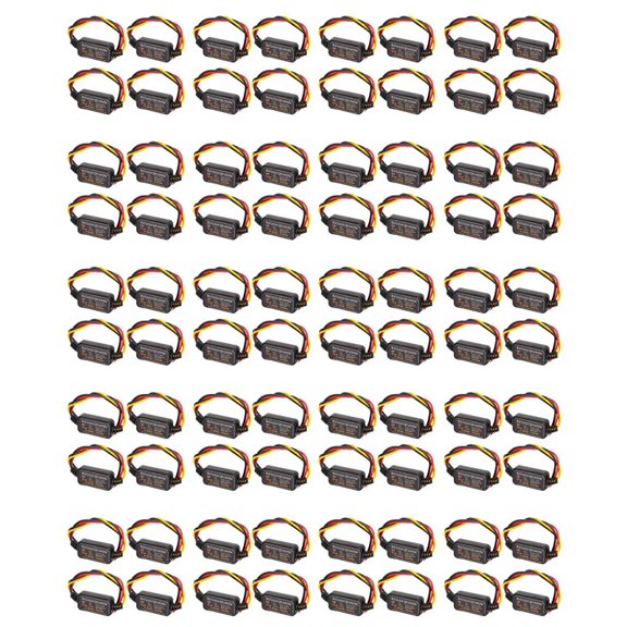 80Pcs 16 Modes Adjustable LED Brake Light Flasher Strobe Controller Universal for Car Motorcycle