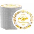80Pcs 50th Anniversary Golden Party Plates HighQuality Paper Plates