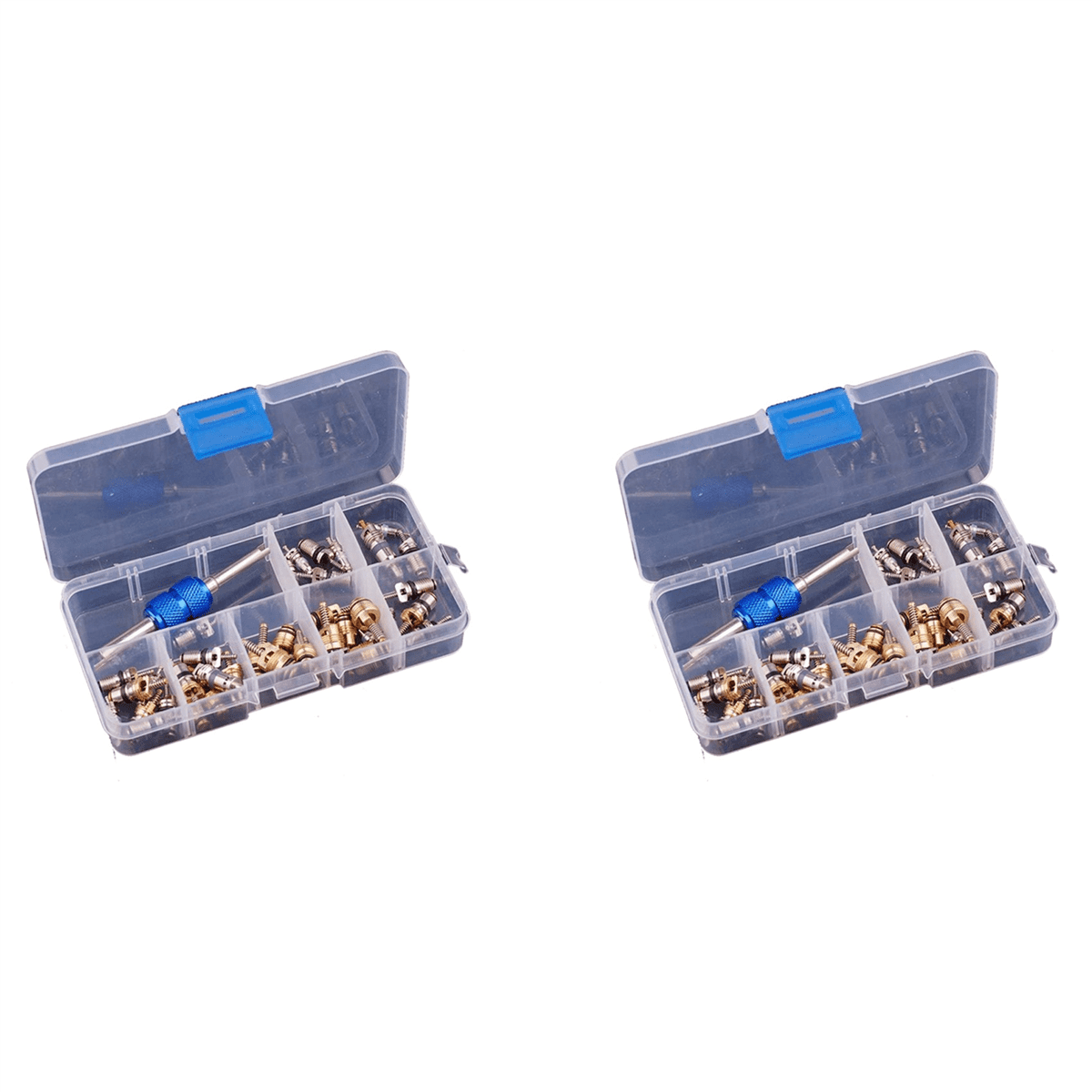 80Pcs Air Conditioning A/C Valve Core R12 R134A Valve Stem Cores