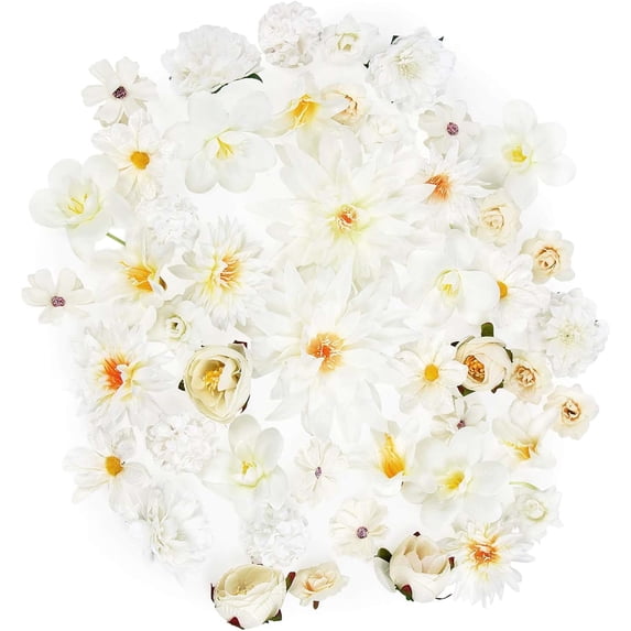 80Pcs Artificial Flower Buds 25-43mm for Wedding Bouquets, Cake Toppers ...