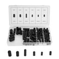 thumbnail image 1 of 80Pcs Carburetor Vacuum Line Hose Rubber Boot Cap Assortment Kit 5/32"- 3/8", 1 of 9