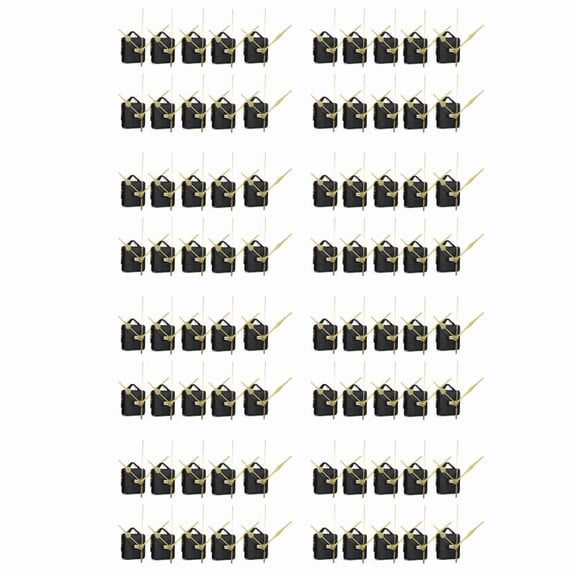 80Pcs DIY Silent Movement Spindle Hands Wall Quartz Clock Movement Mechanism Repair Tools Part Clock Kit