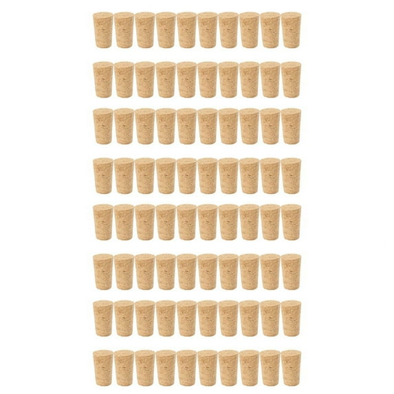 80Pcs/Lot Natural Wood Corks Wine Stopper Wood Bottle Stopper Cone Type Wine Bottle Corks Plug Sealing Cap Beer Corks