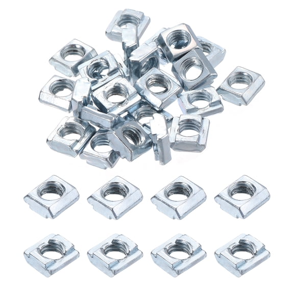 80Pcs M6 T Nuts Tee Sliding Slot Nut T-Slot Nut for 2020 Series