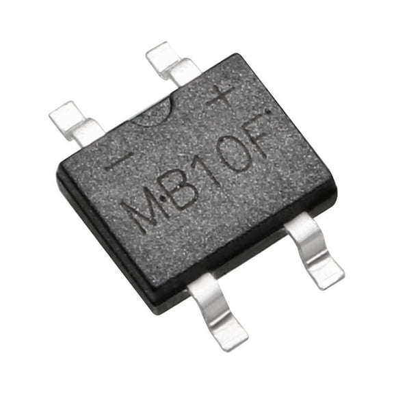 80Pcs MB10F46MIL 4 Terminals SMD Bridge Diode Rectifier 94V 0.8A