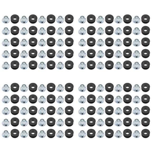 80Pcs Motorcycle Rubber Grommets Kits Motorcycle Windshield Bolts for Fairings Rubber