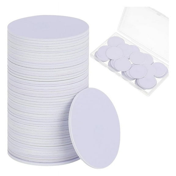 80Pcs NFC TagsNtag 215 NFC Sticker Chip Round NFC Tag Rewritable NFC Card Sticky Back NFC Enabled Cell Phone Device