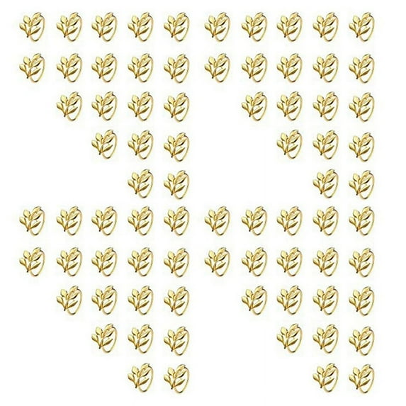 80Pcs Napkin Rings - for Table Napkins Holiday Fall