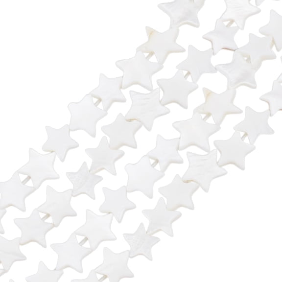 80Pcs Natural Cultured Freshwater Beads Natural Shell Star Beads Shells Craft Bead Ocean Starfish Sea Bead