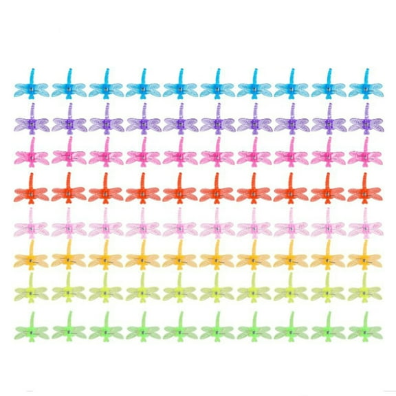 80Pcs Orchids Clips Plastic Garden Plant Clips Dragonflies Orchids Clips Garden Plant Support Clip for Supporting