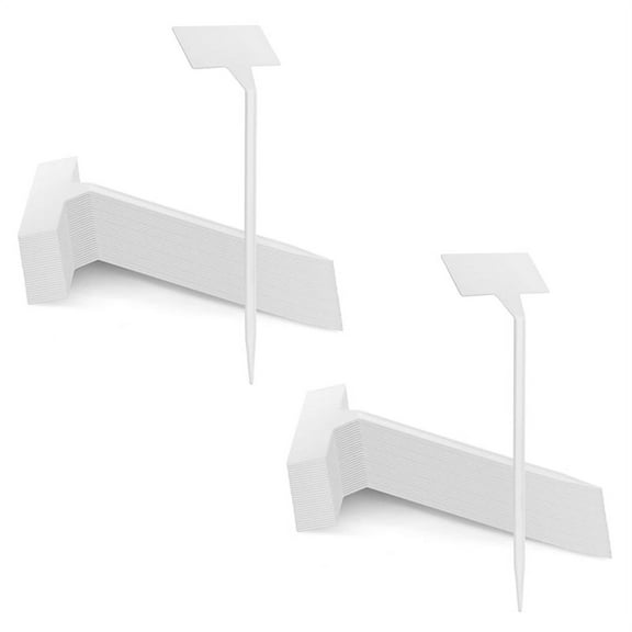 80Pcs Outdoor Plant Label,Waterproof Plastic T-Type Tags, Nursery Garden Markers,Perfect for Herbs,Flowers