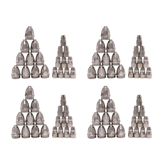 80Pcs P80 Plasma Cutting Torch Consumable Cutting CNC 80A P80 Plasma Torch Tip Electrode Nozzle,40 x Electrode 40 x TIP,Silver