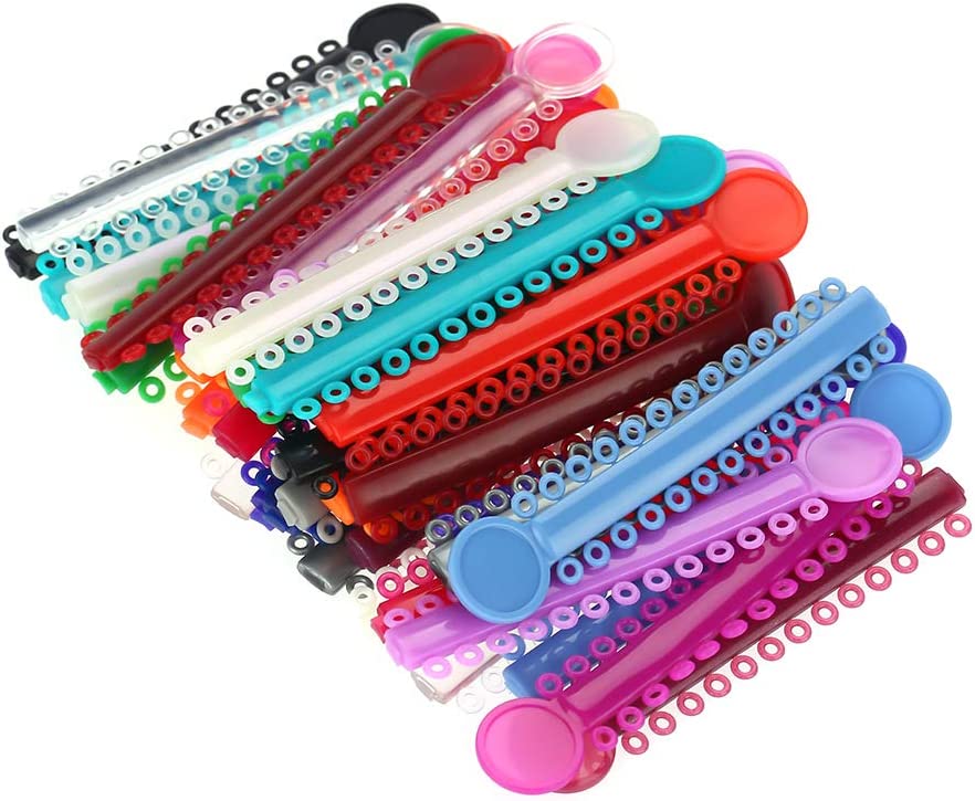 80Pcs Plastic Orthodontic Ties Brace Accessories Dental Ligature Strips Brace Ligature Rings