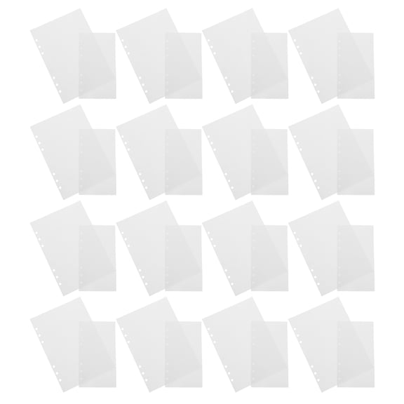 80Pcs Portable Vinyl Sticker Storage Album Pages with Flexible Binder Design
