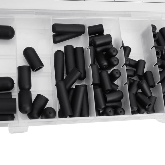 80Pcs Rubber Vacuum Line Cap Assortment for Carburetors and Hoses