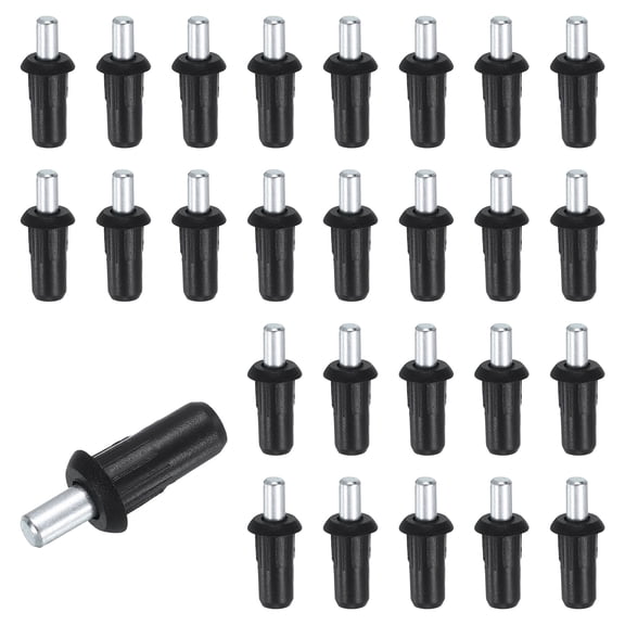 80Pcs Shutter Repair Pins, 0.98"x0.39" Metal Spring Loaded Pins, Black