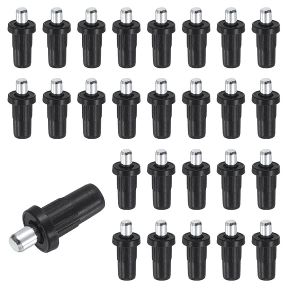 80Pcs Shutter Repair Pins, 0.98"x0.45" Metal Spring Loaded Pins, Black