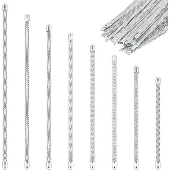 80Pcs Spiral Metal Boning 8 Sizes Corset Boning Steel for Sewing & Making Supplies 611.5in 1bag