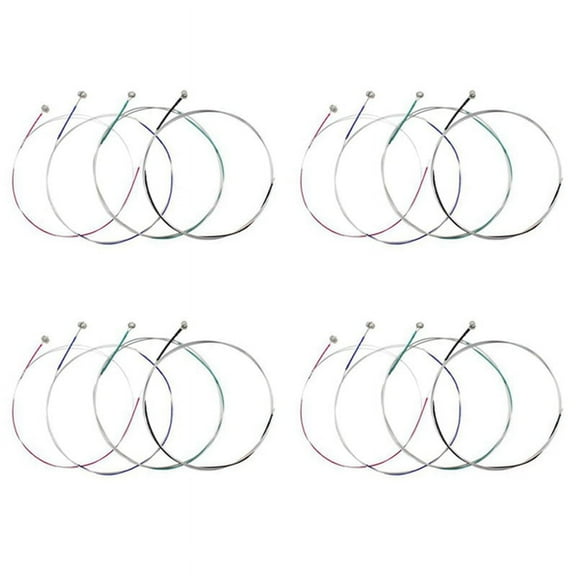 80Pcs Violin Strings E-A-D-G Core Steel+ Wound Exquisite Stringed Musical Instrument Parts Accessories,20 set x Violin String (4 pcs / set),color