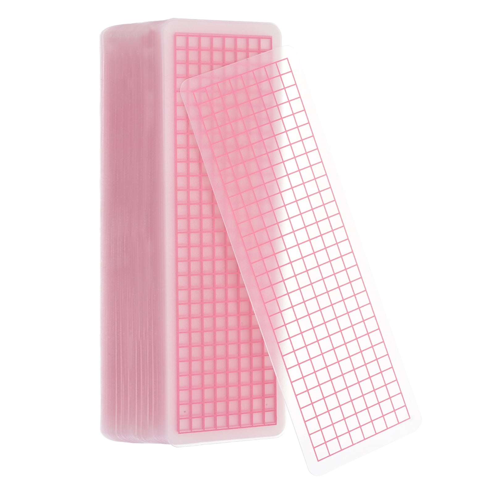80Pcs Washi Tape Cards, 5.9 x 2 Inch Washi Tape Boards Storage Organizer Sample Board with Arc Corner for Scrapbooking Travel Journal Home Office Supplies DIY Crafts, Pink