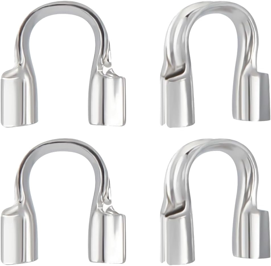 Loop End String Protector 80Pcs Wire Guardian Platinum Plated U Shape Wire Guard Loops Thread ...