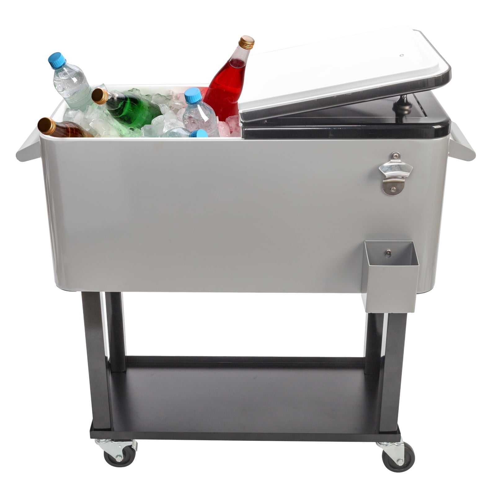 80QT Iron Spray Cooler with Shelf