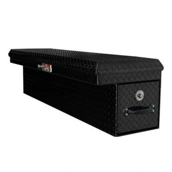 80RB7647D Driver Side Brute Losider Safe Tool Box with Rear Bedsafe Roller Drawer, Aluminium
