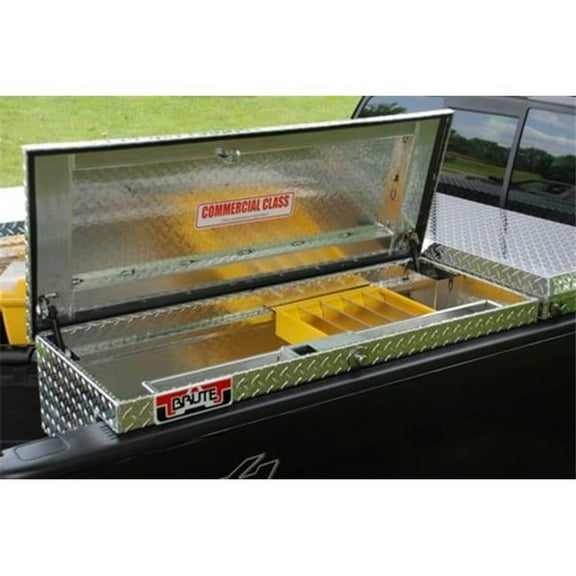 80RB7670D Driver Side Brute Losider Safe Tool Box with Rear Bedsafe Roller Drawer, Aluminium