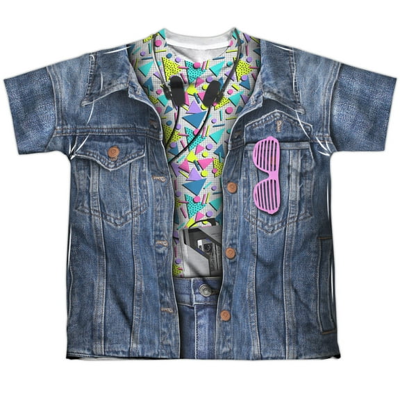 - 80S Costume - Short Sleeve Shirt - Small