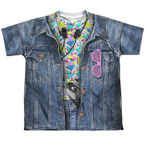 - 80S Costume - Short Sleeve Shirt - Small