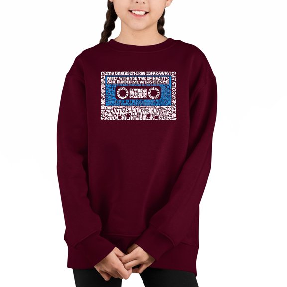 80S One Hit Wonders - Girl's Word Art Crewneck Sweatshirt