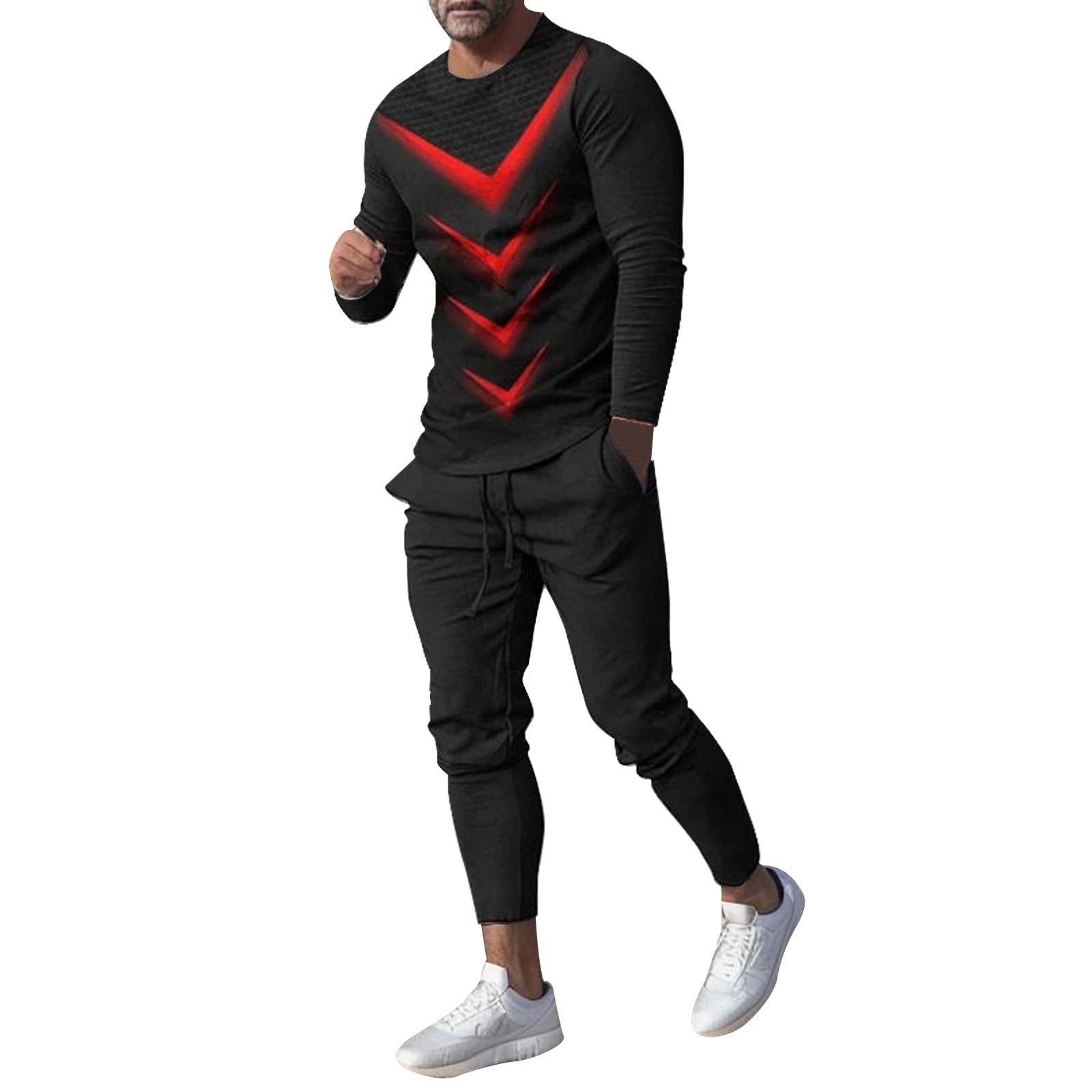 80S Outfit for Men Costume Big And Tall Men s Tracksuit 2 Piece