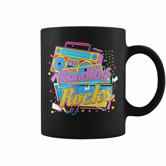 80S Reading Teacher Reading Book Lover Reading Rocks Coffee Mugs