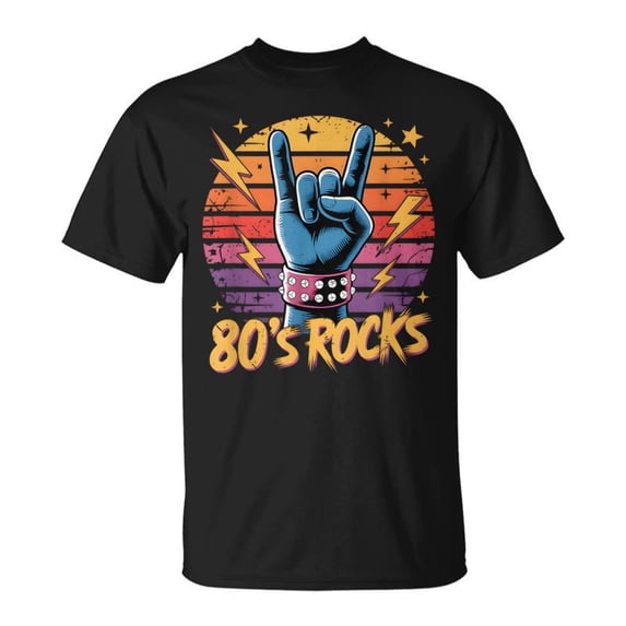 80S Rock Bands Eighties 80S Party Retro Music Band TShirt - Walmart.com