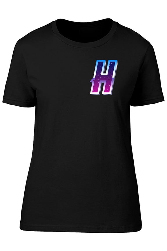 80S Style Retro H Letter Tee Men's -Image by Shutterstock