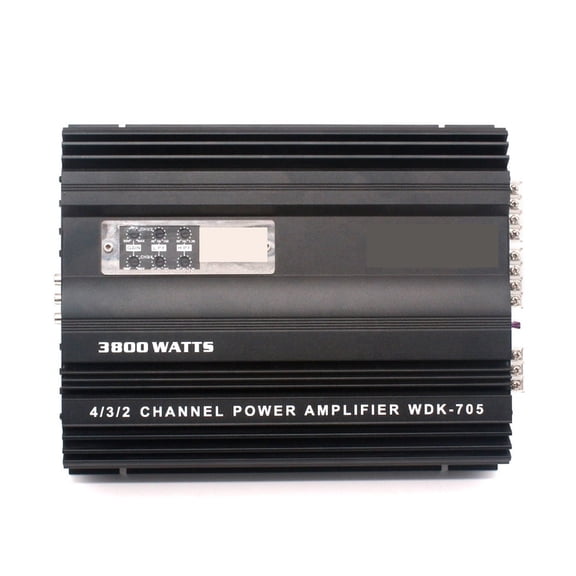 80W*4 12V Car Amplifier MAX 3800W Professional High Power Classs AB Car Amplifier 4 Channel ,Bass & Treble Control