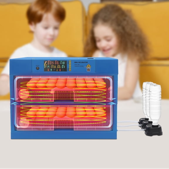 80W Egg Incubator with LED Display, Digital Poultry Hatcher Machine for Duck Eggs, Goose Eggs 110V