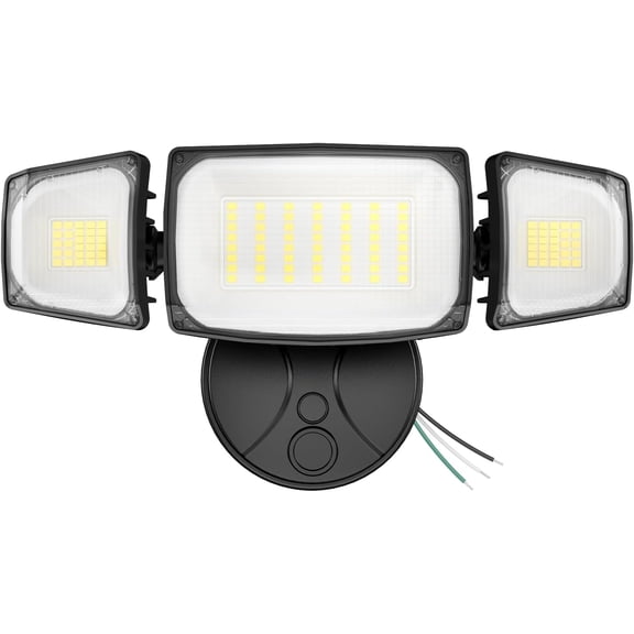 80W Flood Lights Outdoor, Switch Controlled 8000LM LED Security Lights, IP65 Waterproof Outside Floodlights, 6500K Exterior Flood Light Fixture Wired for House Yard Porch Eave Black