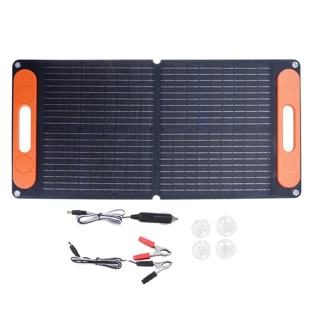 80W Foldable Solar Charger Lightweight & High Efficiency Charger Waterproof Solar Panel or Outdoor Activity & Camping
