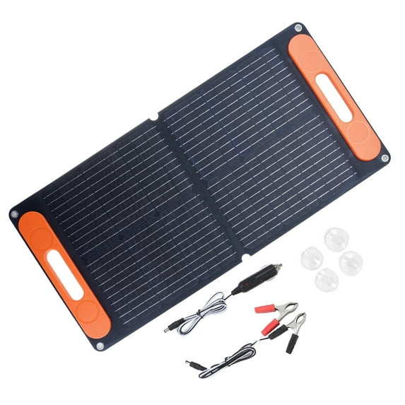 80W Foldable Solar Charges Lightweight & High Efficiency Charges Waterproof Solar Panel or Outdoor Activity & Camping