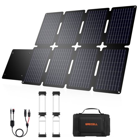 80W Foldable Solar Panel, Portable Waterproof Outdoor Solar Charger