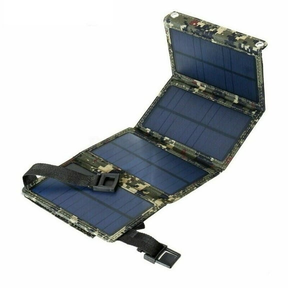 80W Foldable Solar Panel with USB Ports - Outdoor Power Bank for Camping & Hiking