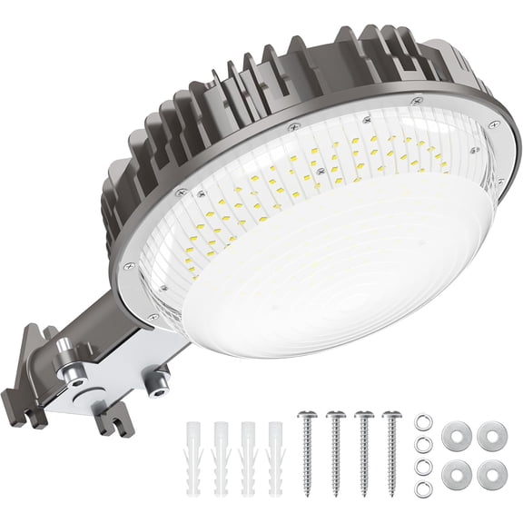 80W LED Barn Light with Photocell, ETL Listed 11,200LM LED Yard Light Outdoor, IP65 Waterproof, 5000K Daylight LED Pole Light Area Security Flood Light Fixture for Yard, Barn, Farm, Street