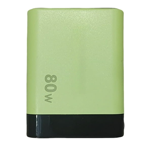 80W Max Charging Wall Plug with Retractable Module Type C and USB Ports for Smartphones Laptops
