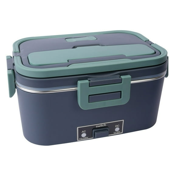 80W Portable Car Rice Cooker Automatic Heating Food Warmer for Meals