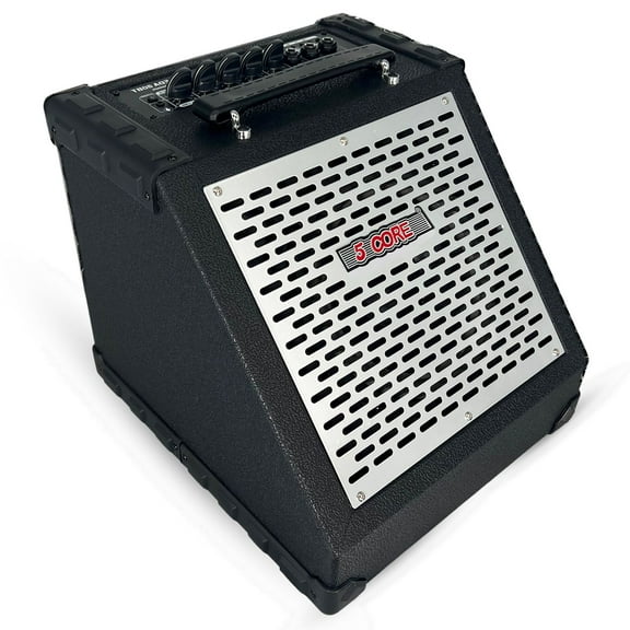80W Professional Bluetooth Drum Amplifier with 8" Speaker & 3-Band EQ  Portable Amp for Gigs, Karaoke, and Studio Use